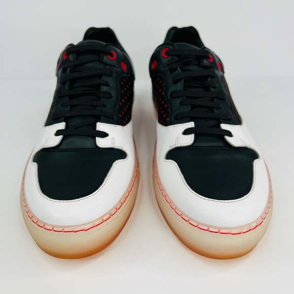 Balenciaga Perforated Navy Leather Translucent Men Sneakers. Size EU 39 - Picture 4 of 16